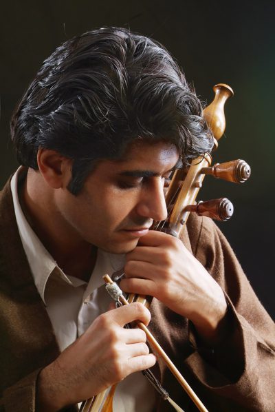 Shahriyar jamshidi with his Kamanche at studio 2003
