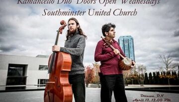 kamancello, Southminster United Church, Duo 'Doors Open' Wednesdays