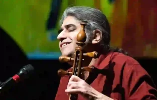 Kurdish Kamancha player Jamshidi's photo